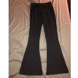 earthbound trading co. velvet flare pants - M
